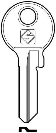 Silca Chiave Ottone Vi087 (G. Vac 2) Viro 20.00 Pz