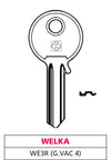 Silca Chiave Ottone We3R (G. Vac 4) Welka 20.00 Pz