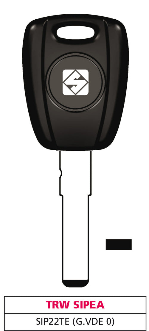 Silca Chiave Per Auto Sip22Te (G. Vde 0) Trw Sipea 5.00 Pz