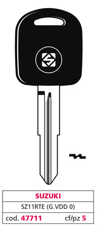 Silca Chiave Per Auto Sz11Rte (G. Vdd 0) Suzuki 5.00 Pz