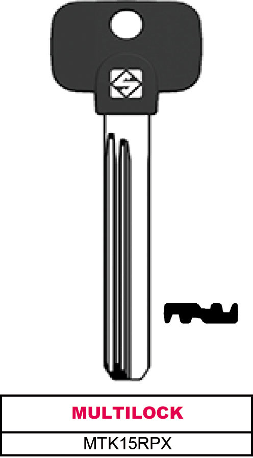 Silca Chiave Punzonata Multilock (G. Vag 0) Mtk15Rpx 5.00 Pz