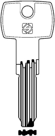 Silca Chiave Punzonata Ottone Cb97Smd (G. Vag 1) Corbin 5.00 Pz