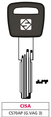 Silca Chiave Punzonata Ottone Cs70Ap (G. Vag 3) Cisa 5.00 Pz