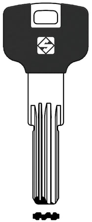 Silca Chiave Punzonata Ottone Pt7Rap (G. Vag 3) Potent 5.00 Pz