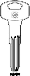 Silca Chiave Punzonata Ottone Ya115Smd (G. Vag 1) Yale 5.00 Pz