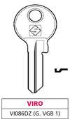 Silca Chiave Silky Ottone Vi086Dz (G.Vgb 1) Viro 100.00 Pz