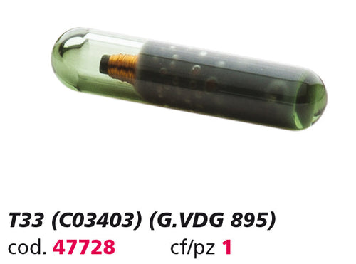 Silca Chip Transponder T33 (C03403) (G. Vdg 895)