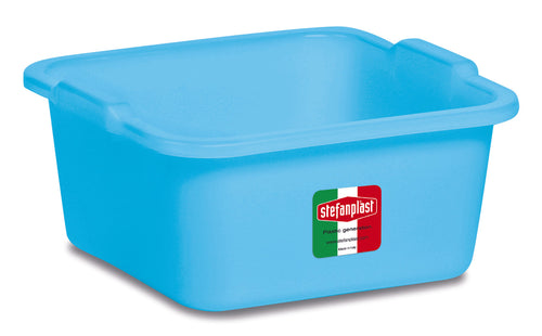 Stefanplast Bacinella Quadra Azzurra Lt.11 - Cm. 34X34X14 H