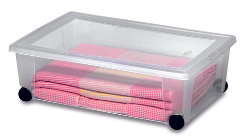 Stefanplast Contenitore Multiuso Rollbox Con Ruote Lt. 30 - Cm. 59X39X18,5 H