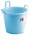 Stefanplast Mastellotto A 3 Manici Azzurro Lt. 80 - Ø Cm. 60X42 H