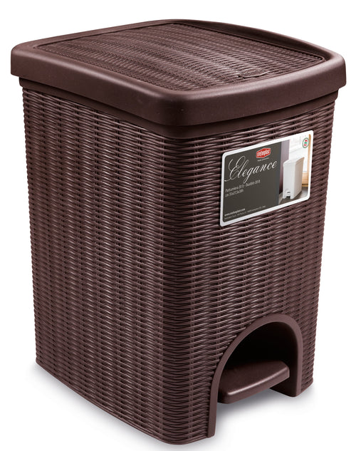 Stefanplast Pattumiera Bagno Elegance Lt.20 - Cm. 31X27,5X39 H Col. Moka