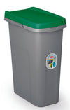 Stefanplast Pattumiera Eco System Lt.15 Cm. 33X22X41 H Grigio/Verde