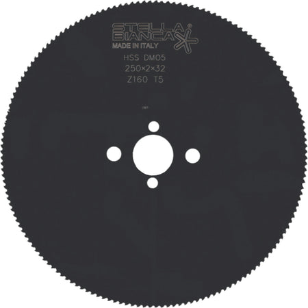 Stella Bianca Disco Hss T4-Profilato Per Taglio Ferro Ø Mm. 225 Spess. 1,9 Mm.