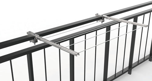 Stendibiancheria Per Balconi Pieghevole Cm. 65 Acciaio Zincato