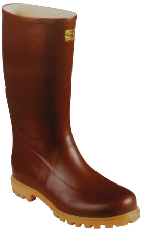 Stivali In Gomma Naturale Carro Armato Ginocchio Col. Marrone Mis. 43