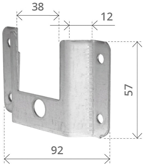 Supporto A Cassonetto Senza Cuscinetto
