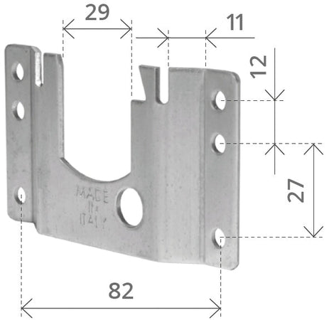 Supporto A Legno Lunghezza Mm. 82