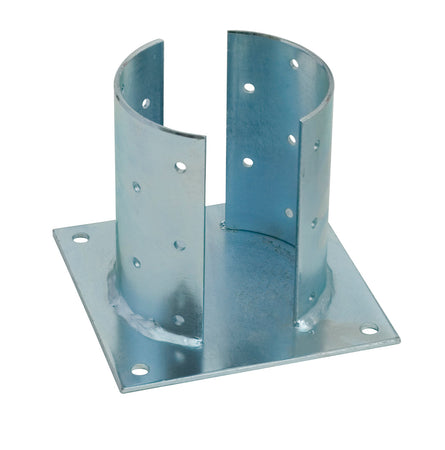 Supporto Per Travi In Legno Tonde Ø Mm.100 Piano Mm. 150X150 4.00 Pz