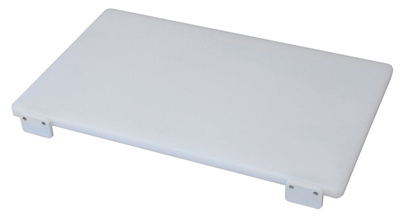 Tagliere Con Fermi Bianco In Polietilene Cm. 70X40X2,5
