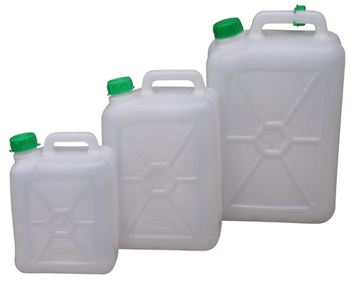 Tanica In Plastica Per Alimenti Lt.10 (Cm. 14,5X24X37 H) 5.00 Pz