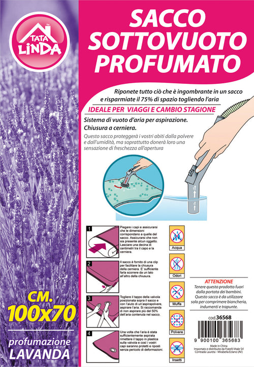 Tata Linda Sacchetto Sottovuoto Multiuso Cm.100X70 12.00 Pz