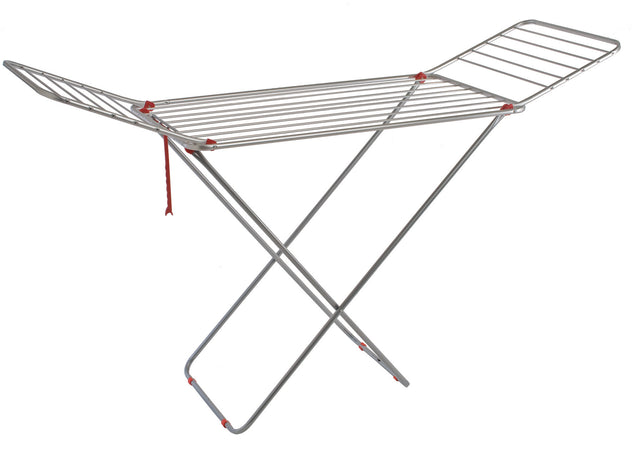 Tata Linda Stendibiancheria A Cavalletto Plutone Cm. 180X52X96÷115 H Stenditura Mt. 18
