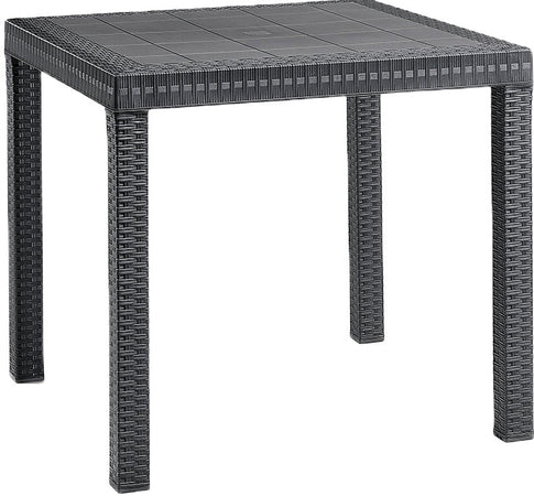 Tavolo Dallas Cm. 80X80X74 H Col. Antracite