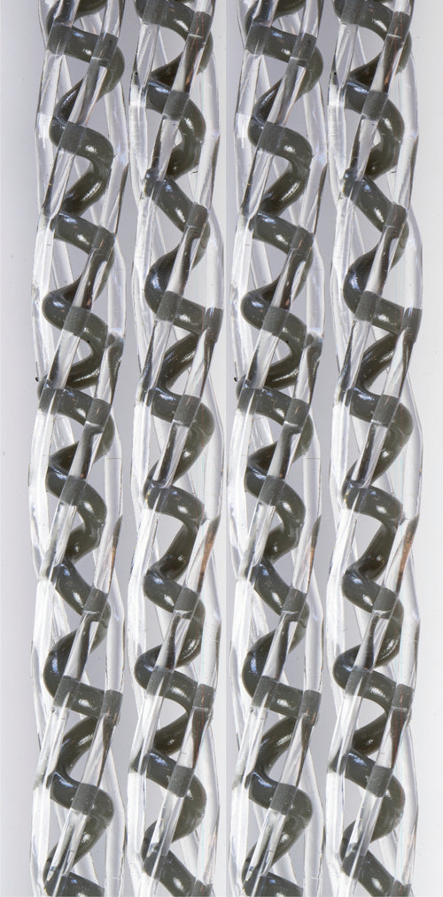 Tenda In Pvc Coco Cm. 100X220 Col. Cristallo/Grigio