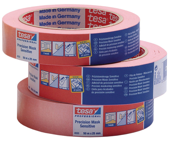 Tesa Nastro Per Mascheratura Precision Mask Sensitive Rosa Mm. 25X50 Mt. 6.00 Rotoli