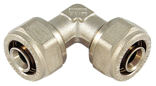 Tiemme Raccordo Per Tubo Multistrato Curvo Doppio Mis. 20X20 5.00 Pz