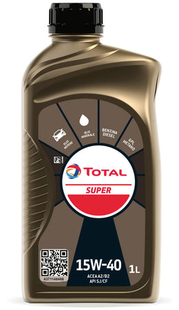 Total Olio Motore Super 15W40 Lt. 1 12.00 Pz