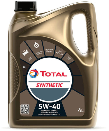 Total Olio Motore Synthetic 5W40 Lt. 4 3.00 Pz