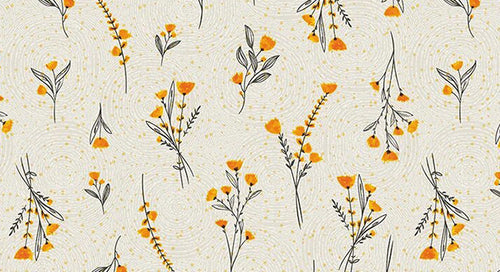 Tovagliato In Pvc Fantastik Fiori 1165-1 Rotolo Cm.140 (H) X 20 Mt (L)