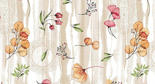 Tovagliato In Pvc Fantastik Fiori 1167-1 Rotolo Cm.140 (H) X 20 Mt (L)