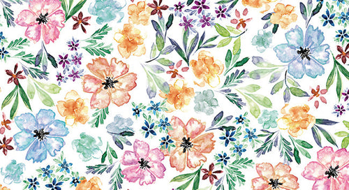 Tovagliato In Pvc Fantastik Fiori 1192-1 Rotolo Cm.140 (H) X 20 Mt (L)