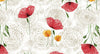 Tovagliato In Pvc Fantastik Fiori 1226-1 Rotolo Cm.140 (H) X 20 Mt (L)