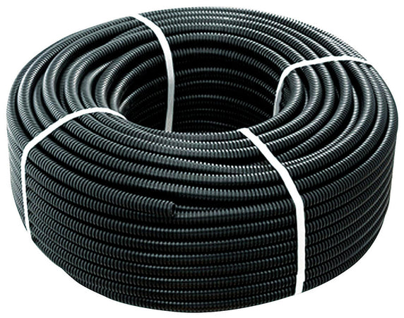 Tubo Corrugato Nero Con Tirafilo Ø Mm. 20 Mt.100