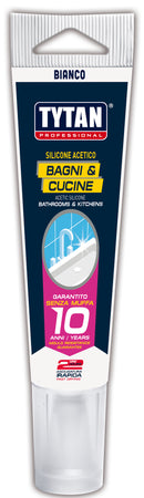 Tytan Silicone Acetico Bagni E Cucine Ml. 60 - Bianco 24.00 Pz