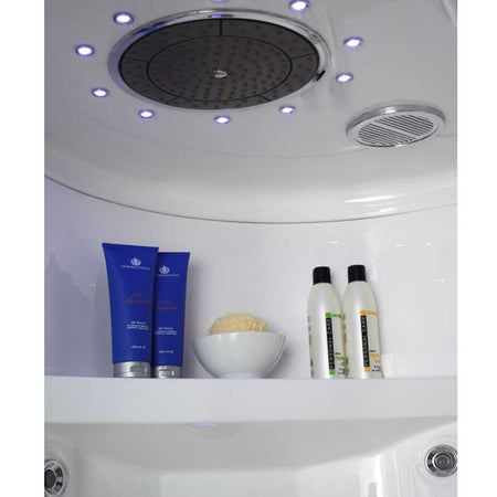 Cabina doccia multifunzione idromassaggio e bagno turco 110x70 Galassia Plus Destra