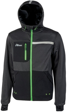 U-Power Felpa Galaxy Col. Grigio/Verde Mis. L