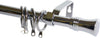 Utilia Bastone Per Tende Corona Estensibile Cm. 71÷122 Col. Acciaio