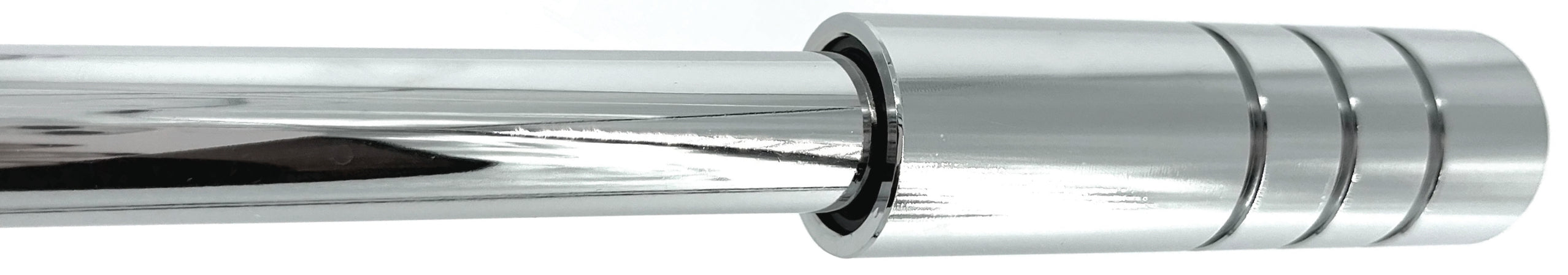 Utilia Bastone Per Tende Dubai Estensibile Cm. 71÷122 Col. Acciaio