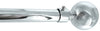 Utilia Bastone Per Tende Globo Estensibile Cm. 71÷122 Col. Acciaio
