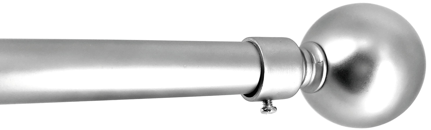 Utilia Bastone Per Tende Globo Estensibile Cm. 71÷122 Col. Argento