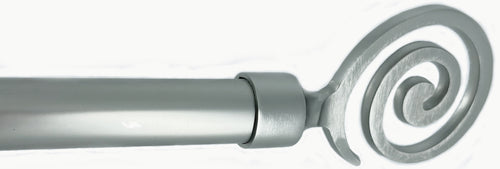 Utilia Bastone Per Tende Tribale Estensibile Cm. 71÷122 Col. Argento