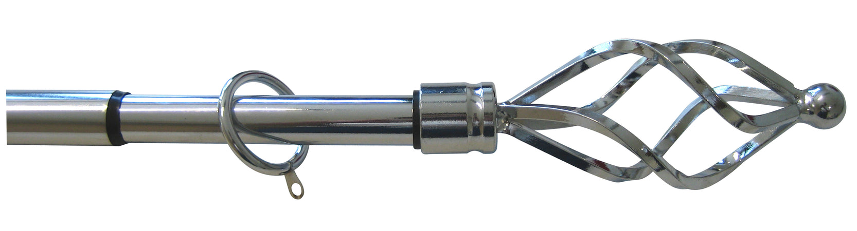 Utilia Bastone Per Tende Vortice Estensibile Cm. 120÷215 Col. Argento