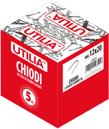 Utilia Chiodo A Punta Cambretta Mis. 13X20 Mm. 5.00 Kg