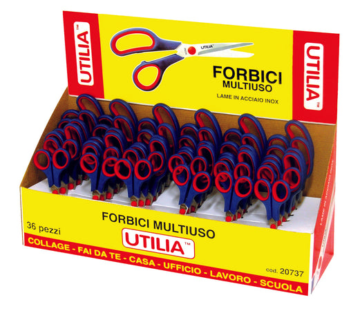 Utilia Espositore Forbici Multiuso 36 Pz.