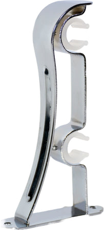 Utilia Mensola Doppia Per Bastoni Ø Mm. 22 Col. Acciaio