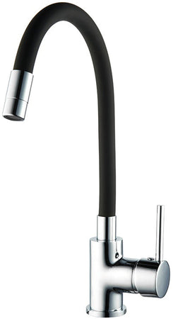 Utilia Miscelatore Lavello A Canna Alta Flessibile Col. Nero